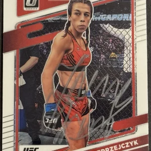 Joanna Jedrzejczyk Signed 2022 Donruss Optic UFC Base Card BAS Beckett On Card