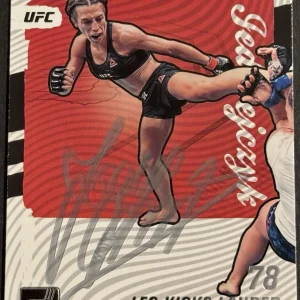 Joanna Jedrzejczyk Signed 2022 Donruss Production Line UFC Base Card BAS Beckett