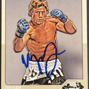 Urijah Faber Signed 2011 Topps WEC UFC Base Card BAS Beckett On Card