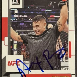 Alex Perez Signed 2023 Donruss UFC Base Card BAS Beckett On Card