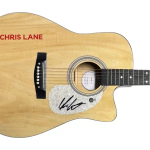 Chris Lane Signed Autograph Full Size Acoustic Guitar Country Singer Beckett COA