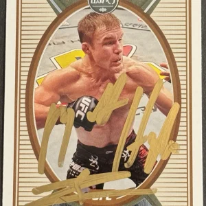 Matt Hughes Signed 2022 Panini Chronicles Legacy UFC Card BAS Beckett On Card