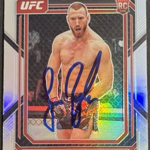 Joe Pyfer Signed 2023 Panini Prizm Silver UFC Rookie Card BAS Beckett On Card