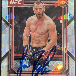 Joe Pyfer Signed 2023 Panini Prizm Cracked Ice UFC Rookie Card BAS Beckett