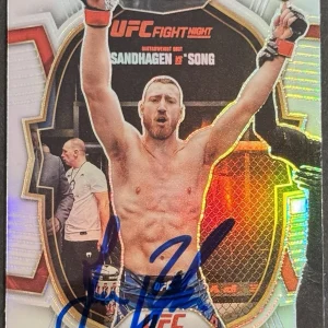 Joe Pyfer Signed 2023 Panini Select Silver UFC Rookie Card BAS Beckett On Card