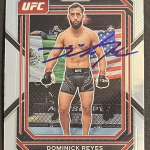 Dominick Reyes Signed 2023 Panini Prizm UFC Card BAS Beckett On Card