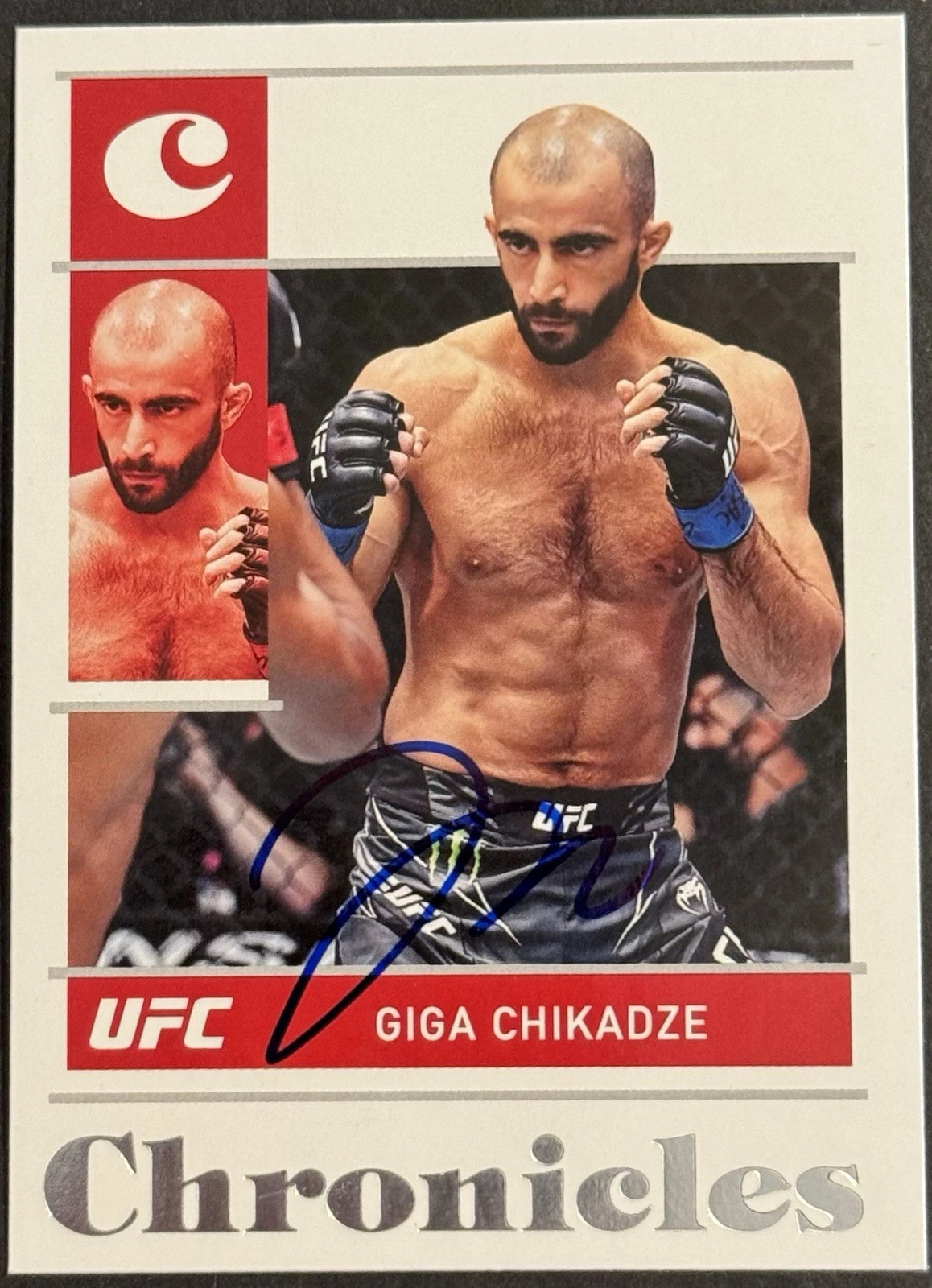 Giga Chikadze Signed 2022 Panini Chronicles UFC Card BAS Beckett On ...