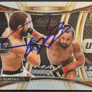 Michel Pereira Signed 2021 Panini Select Rookie UFC Card BAS Beckett On Card