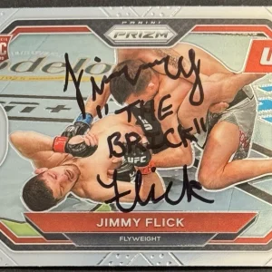 Jimmy Flick Signed 2021 Panini Prizm UFC Card BAS Beckett On Card