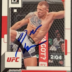 Jack Hermansson Signed 2023 Donruss UFC Card BAS Beckett On Card