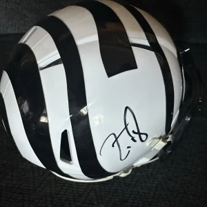 Zac Taylor Signed Cincinnati Bengals White  Mini Helmet Autographed