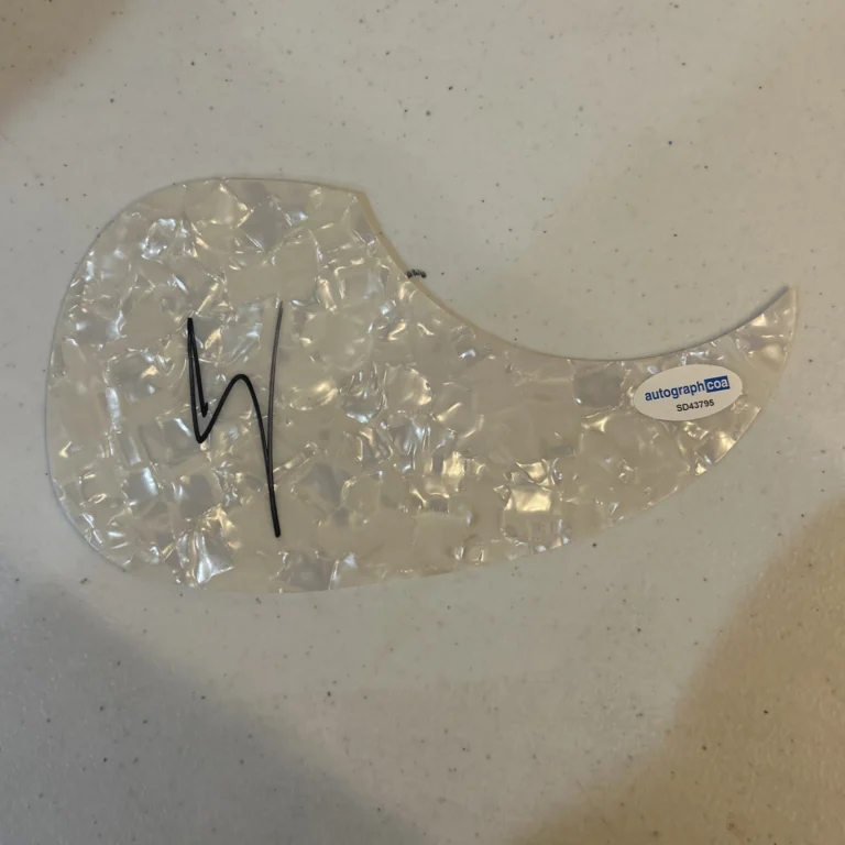 AJ MCLEAN SIGNED AUTOGRAPH ACOUSTIC GUITAR PICKGUARD ACOA BACKSTREET BOYS