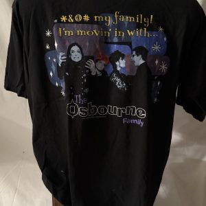 Osbourne Family 2002 MTV Show Allsport T Shirt SZ L Ozzy Sharon Rare F My Family