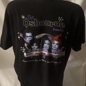 Osbourne Family 2002 MTV Show Allsport T Shirt SZ L Ozzy Sharon Rare There Goes