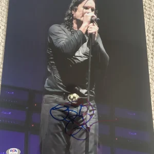 OZZY OSBOURNE HAND SIGNED 11x14 COLOR PHOTO AMAZING IN CONCERT POSE PSA