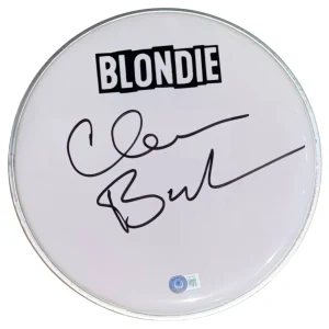 Clem Burke 'Blondie' Signed Autograph 10" Drumhead Blondie Band Drummer BAS COA