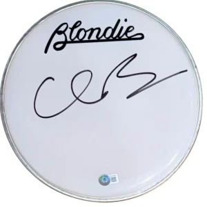 Clem Burke 'Blondie' Signed Autograph 10" Drumhead Blondie Band Drummer BAS COA