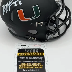 Devin Hester Signed Autographed Miami Hurricanes Mini Helmet JSA COA