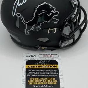 Amon-Ra St. Brown Signed Autographed Detroit Lions Mini Helmet JSA COA