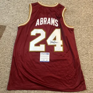 BOSTON COLLEGE EAGLES- DANYA ABRAMS SIGNED AUTOGRAPH JERSEY ACOA BASKETBALL
