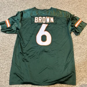 MIAMI HURRICANES- DAMARI BROWN SIZE LARGE L FOOTBALL JERSEY #6 NEVER WORN