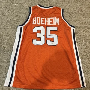 SYRACUSE ORANGE- BUDDY BOEHEIM SIGNED AUTOGRAPH JERSEY PSA COA BASKETBALL STAR