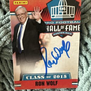 Ron Wolf Signed Trading Card Autographed Pro Football Hall Of Fame Panini