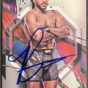 Khalil Rountree Jr Signed 2024 Topps Finest Common Base UFC Card BAS Beckett