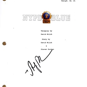 Amy Brenneman “NYPD Blue” Signed Autograph Full TV Pilot Script Screenplay ACOA
