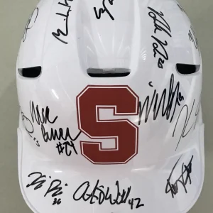 2018 Stanford Cardinals Custom Team Signed Full Size Batting Helmet Top 25 Coa