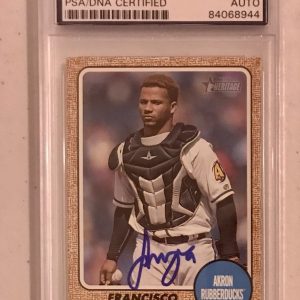 Francisco Mejia Signed Autographed Cleveland Indians Psa/Dna Slabbed Rookie Card