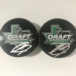 Xavier Bouchard Signed Autographed 2018 NHL Draft Puck 1st Round Pick PSA/DNA