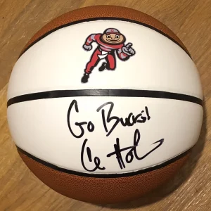 Chris Holtmann Signed Autographed Ohio State Buckeyes Logo Basketball Psa/Dna
