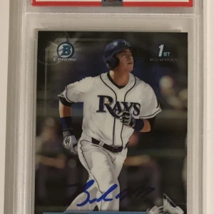 Brendan McKay Signed Auto 2017 Bowman Chrome Rookie Card Psa/Dna Tampa Bay Rays