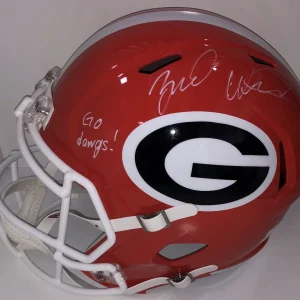 Zamir White Signed Auto Georgia Bulldogs F/S Helmet National Champs Psa/Dna