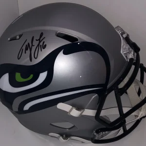 Tyler Lockett Signed Auto Seattle Seahawks AMP Alternate F/S Helmet Psa/Dna