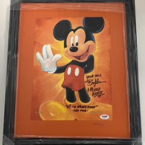 Bret Iwan Signed Mickey Mouse Artist Proof Stretched Canvas First Piece 21/40
