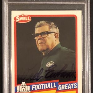 Weeb Uwbank Signed Autographed New York Jets Swell Card Psa/Dna