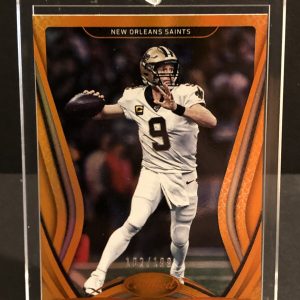 2020 Certified Drew Brees Gold 102/199 New Orleans Saints future HOF QB