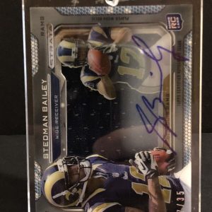 Stedman Bailey 2013 Topps Strata Rc Rookie Jersey Auto 07/35
