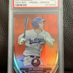 Joc Pederson 2013 Bowman Platinum Orange /125 PSA MINT 9