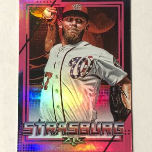 2020 Stephen Strasburg Topps Fire Pink Foil #07/25 Nationals