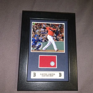 David Ortiz Game Used Jersey Patch Plaque MLB COA