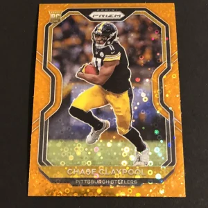 2020 Panini Prizm Chase Claypool Orange Disco #392 Pittsburgh Steelers