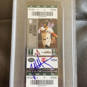Jack Flaherty Signed MLB Debut Full Ticket Stub Psa/Dna 9/1/17 Cardinals Dodgers
