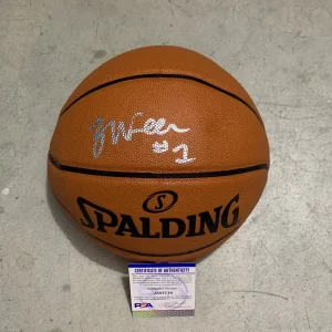 Ziaire Williams Signed Nba Replica Game Basketball Psa/Dna Coa Memphis Grizzles