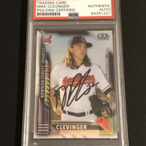 Mike Clevinger Bowman Chrome Top 100 Signed Autographed Padres Card Psa/Dna