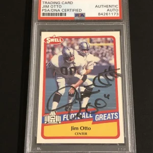 Jim Otto Signed Autographed Oakland Raiders Card Psa/Dna