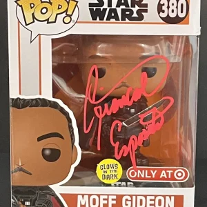 Funko Pop! The Mandalorian Moff Gideon Giancarlo Esposito JSA Signed Target Glow