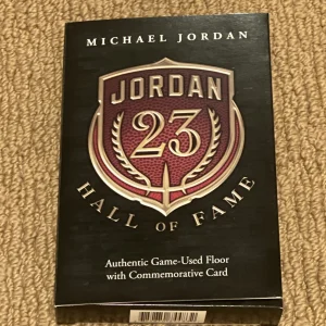 Michael Jordan 2009 HOF Authentic Game-Used Floor w/ Card Chicago Bulls RARE